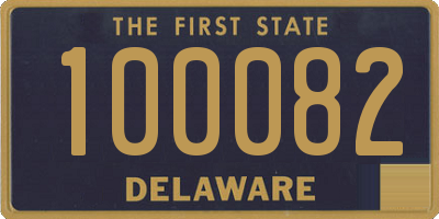DE license plate 100082
