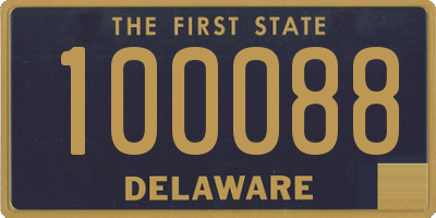 DE license plate 100088