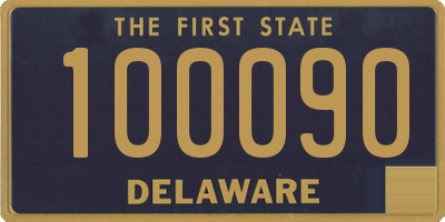 DE license plate 100090