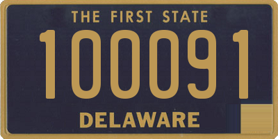 DE license plate 100091