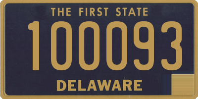 DE license plate 100093