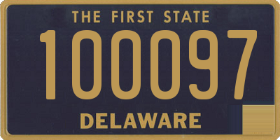 DE license plate 100097