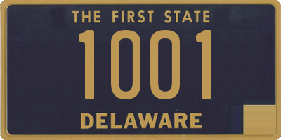 DE license plate 1001