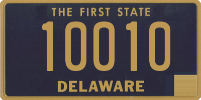 DE license plate 10010