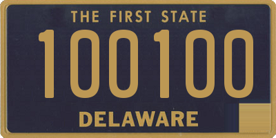 DE license plate 100100
