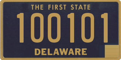 DE license plate 100101
