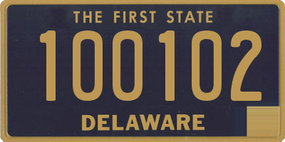 DE license plate 100102