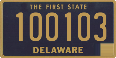 DE license plate 100103