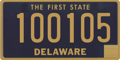 DE license plate 100105