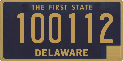 DE license plate 100112