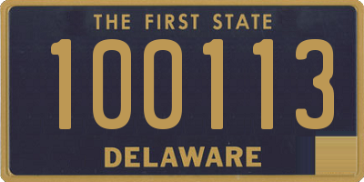 DE license plate 100113