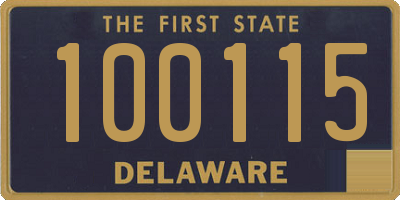 DE license plate 100115