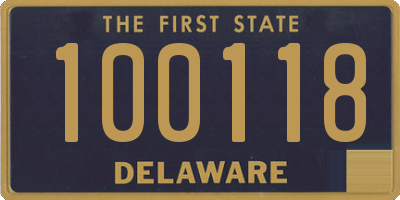 DE license plate 100118
