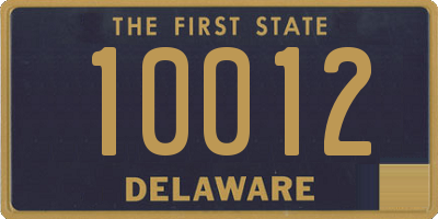 DE license plate 10012