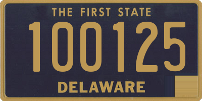 DE license plate 100125