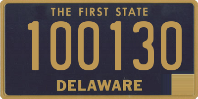 DE license plate 100130