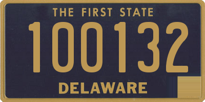 DE license plate 100132