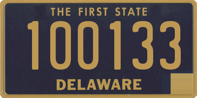 DE license plate 100133