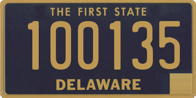 DE license plate 100135