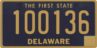 DE license plate 100136