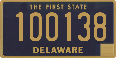 DE license plate 100138