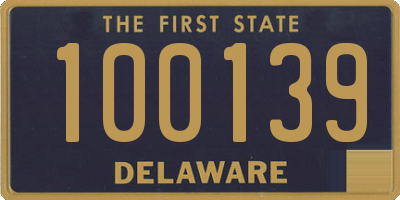 DE license plate 100139