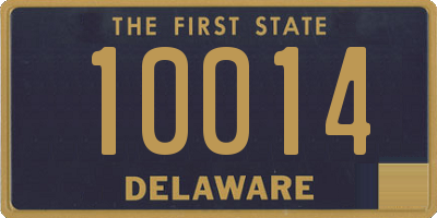 DE license plate 10014