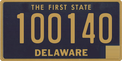 DE license plate 100140