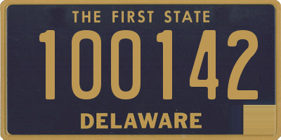 DE license plate 100142
