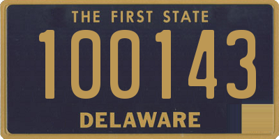 DE license plate 100143