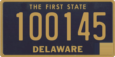 DE license plate 100145