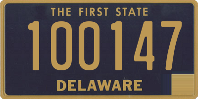 DE license plate 100147