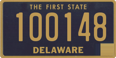 DE license plate 100148