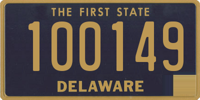 DE license plate 100149