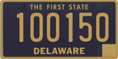 DE license plate 100150