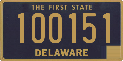 DE license plate 100151
