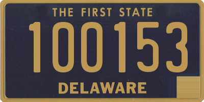 DE license plate 100153