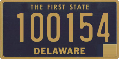 DE license plate 100154