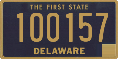DE license plate 100157