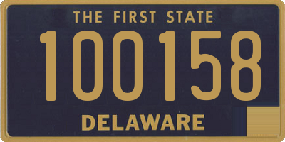 DE license plate 100158
