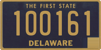 DE license plate 100161