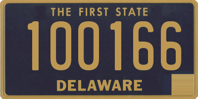 DE license plate 100166