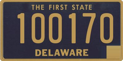 DE license plate 100170