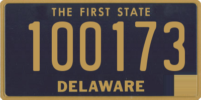 DE license plate 100173