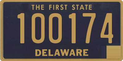 DE license plate 100174