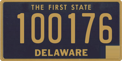 DE license plate 100176