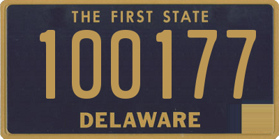 DE license plate 100177