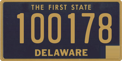 DE license plate 100178