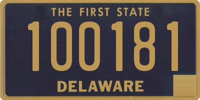 DE license plate 100181