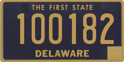 DE license plate 100182